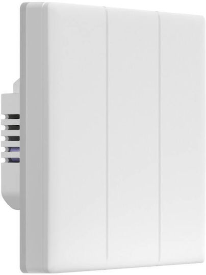 Sonoff T5EU3C Χωνευτός Διακόπτης Τοίχου Αφής Wi-Fi Διπλός με Πλαίσιο Λευκός - Image 8
