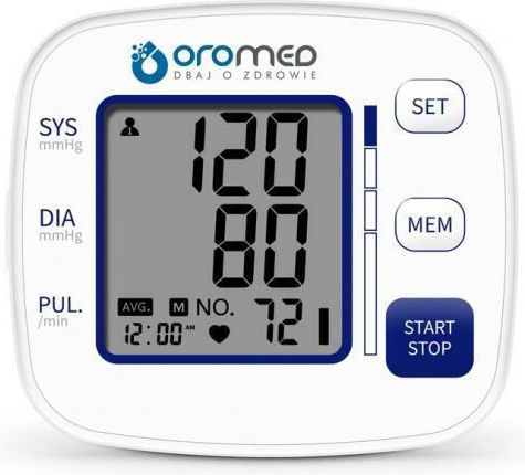 Oromed ORO-BP Smart Compact Ηλεκτρονικό Πιεσόμετρο Καρπού Ακριβείας - Image 2