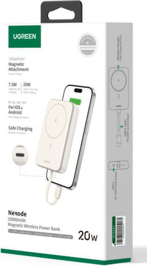 Ugreen PB760 MagSafe Power Bank 10000mAh 20W με Θύρα USB-C Λευκό - Image 5