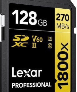 Alternative view of Lexar Professional 1800x SDXC 128GB Class 10 U3 V60 UHS-II με αντάπτορα