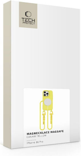 Tech-Protect Magnecklace Back Cover Σιλικόνης Κίτρινο (iPhone 16 Pro) - Image 5