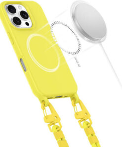 Alternative view of Tech-Protect Magnecklace Back Cover Σιλικόνης Κίτρινο (iPhone 16 Pro)