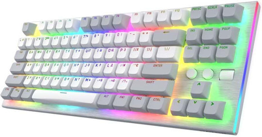 HATOR Gravity Gaming Μηχανικό Πληκτρολόγιο Tenkeyless με RGB φωτισμό (Αγγλικό US) Λευκό - Image 2