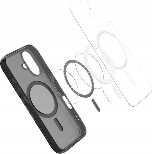 Spigen Ultra Hybrid ”t” Mag Back Cover Σιλικόνης / Πλαστικό 2mm Μαύρο (iPhone 16) ACS09074 - Image 4
