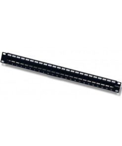 Alternative view of Intellinet Patch Panel Keystone για Rack 1U 19" 24 Θυρών Μαύρο 720328