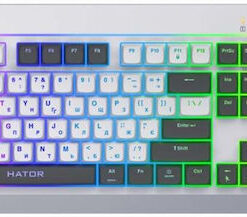 Alternative view of HATOR Icefall Gaming Μηχανικό Πληκτρολόγιο με RGB φωτισμό (Αγγλικό US) Λευκό