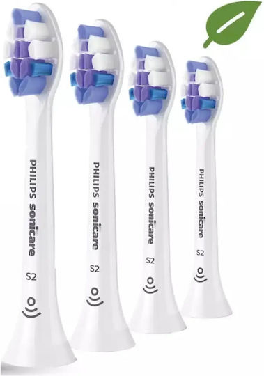 Philips Sonicare S2 Sensitive Ανταλλακτικές Κεφαλές για Ηλεκτρική Οδοντόβουρτσα HX6054/10 4τμχ - Image 2