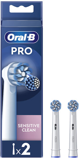 Oral-B Pro Sensitive Clean Ανταλλακτικές Κεφαλές για Ηλεκτρική Οδοντόβουρτσα EB60X-2 2τμχ - Image 2