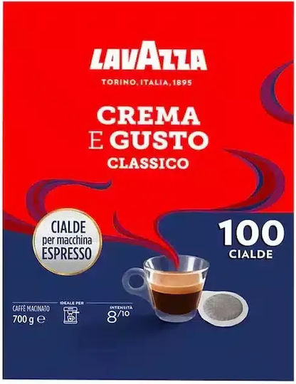 Lavazza Κάψουλες Espresso Crema E Gusto Συμβατές με Μηχανή E.S.E. Pod 100caps - Image 3