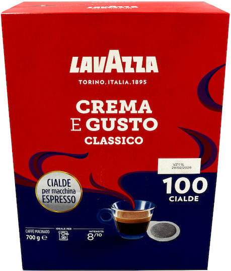 Lavazza Κάψουλες Espresso Crema E Gusto Συμβατές με Μηχανή E.S.E. Pod 100caps - Image 2