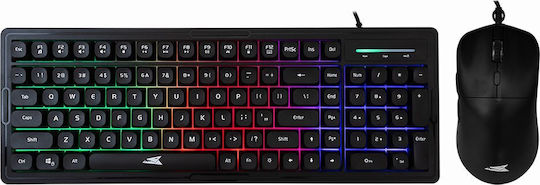 Baracuda Baracuda Orca Σετ Gaming Πληκτρολόγιο με Φωτιζόμενα πλήκτρα & Ποντίκι (International English)