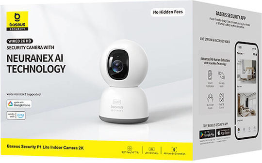 Baseus P1 Lite IP Κάμερα Παρακολούθησης Wi-Fi Full HD+ 3MP με Αμφίδρομη Επικοινωνία - Image 6