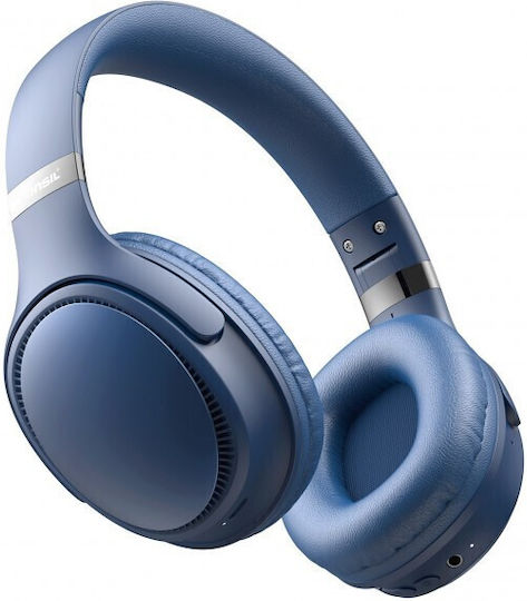 Tonsil Ασύρματα Bluetooth Over Ear Ακουστικά με Ραδιόφωνο με 55 ώρες Λειτουργίας Blue - Image 2