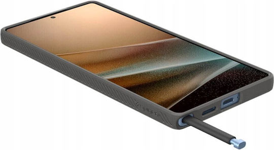 Spigen Liquid Air Back Cover Σιλικόνης 0.3mm Αδιάβροχο Marble Grey (Galaxy S25 Ultra) ACS08954 - Image 6