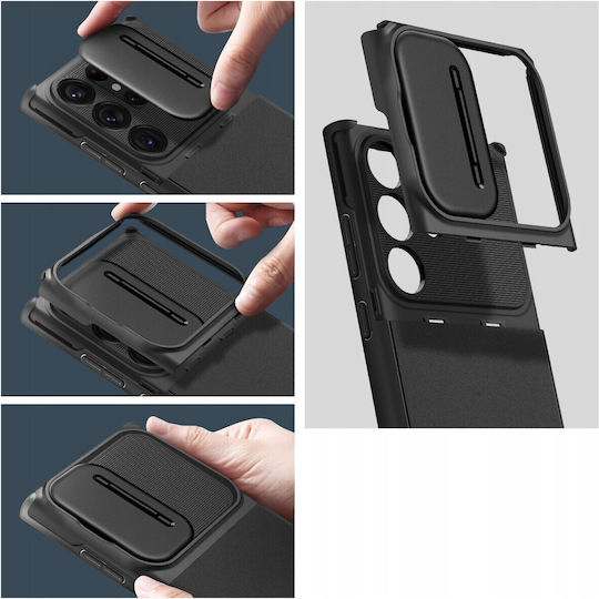 Spigen Optik Armor Back Cover Πλαστικό / Σιλικόνης 2mm Μαύρο (Galaxy S25 Ultra) ACS08969 - Image 9
