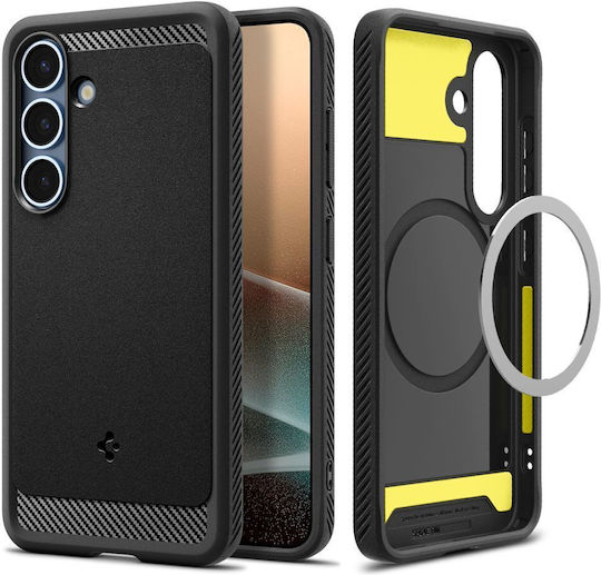 Spigen Rugged Armor Back Cover Σιλικόνης / Πλαστικό 2mm Μαύρο (Galaxy S25) ACS08998