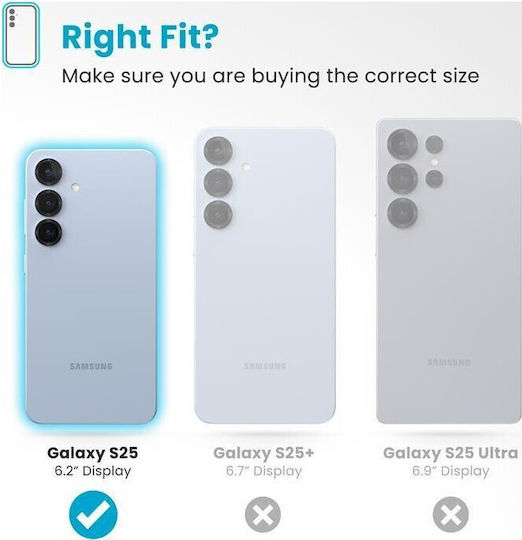 Speck Back Cover Πλαστικό / Tempered Glass Μαύρο (Galaxy S25) - Image 5