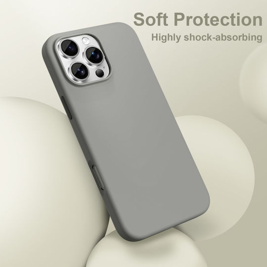 Tech-Protect Matte Back Cover Σιλικόνης 1.7mm Γκρι (iPhone 16 Pro) - Image 3