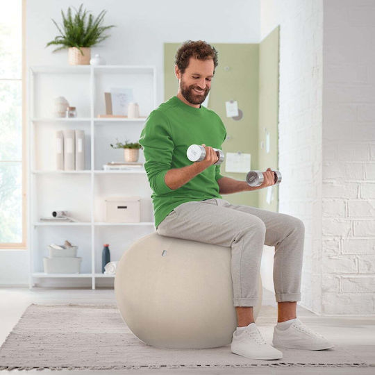 Leitz Ergo 65cm Light Grey Sitting Jump Ball 65420085 - Image 2