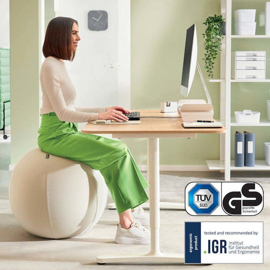 Leitz Ergo 65cm Light Grey Sitting Jump Ball 65420085 - Image 4
