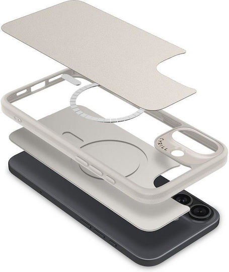 Spigen Cyrill Kajuk MagSafe Back Cover Δερματίνης Μπεζ (iPhone 16) ACS08412 - Image 9