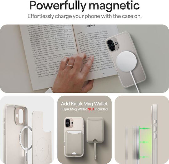 Spigen Cyrill Kajuk MagSafe Back Cover Δερματίνης Μπεζ (iPhone 16) ACS08412 - Image 10