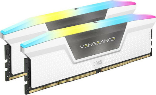 Corsair Vengeance DDR5 64GB RAM με 2x32GB Modules και Ταχύτητα 6000 για Desktop CMH64GX5M2B6000Z30W