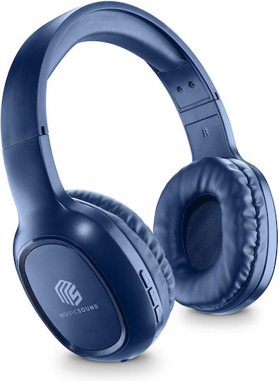 Cellular Line Music Sound Ασύρματα / Ενσύρματα Over Ear Ακουστικά με 8 ώρες Λειτουργίας Μπλε - Image 2