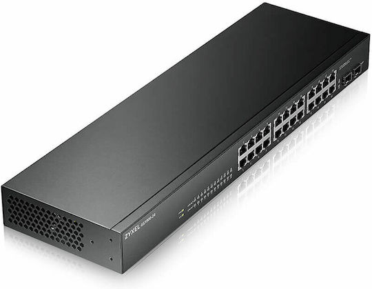 Zyxel GS1900-24 v1 Managed L2 Switch με 24 Θύρες Gigabit (1Gbps) Ethernet και 2 SFP Θύρες - Image 2