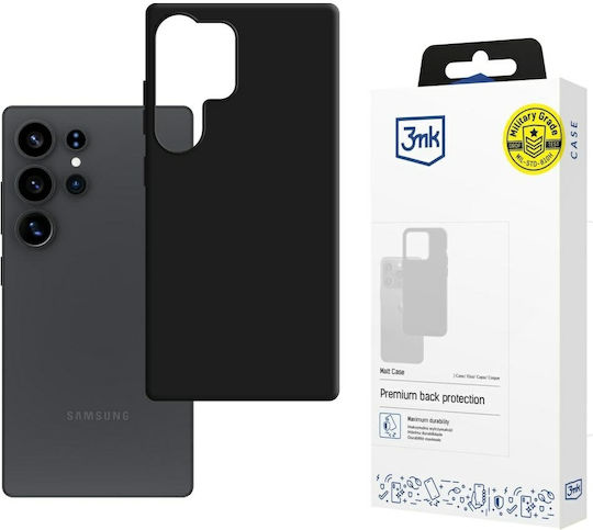 3MK Matt Back Cover Σιλικόνης 1.2mm Μαύρο (Samsung Galaxy S25 Ultra) - Image 2