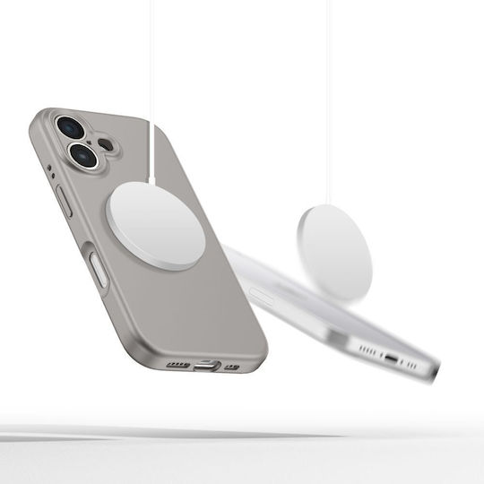 Tech-Protect Liquid Magsafe Back Cover Σιλικόνης Γκρι (iPhone 16) - Image 2