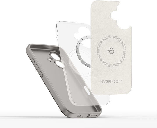 Tech-Protect Liquid Magsafe Back Cover Σιλικόνης Γκρι (iPhone 16) - Image 3