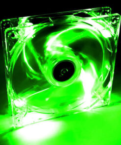 Alternative view of Akyga AW-12A-BG Case Fan 120mm με Πράσινο Φωτισμό και Σύνδεση 4-Pin Molex Διάφανο