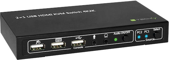 Techly IDATA KVM-HDMI2U KVM & Data Switch 028696 - Image 4