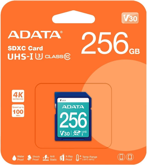Adata Premier Pro SDXC 256GB Class 10 U3 V30 UHS-I - Image 2