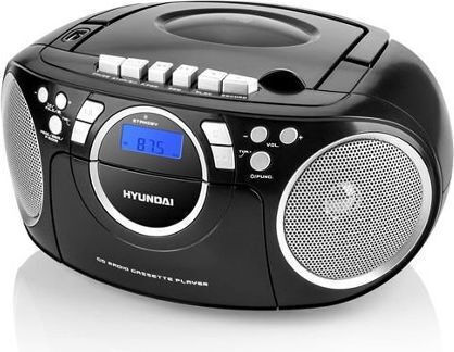 Hyundai Φορητό Ηχοσύστημα 3921037 με Ραδιόφωνο / Κασετόφωνο / CD / USB σε Μαύρο Χρώμα - Image 3
