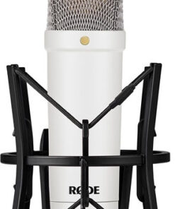 Alternative view of Rode NT-1 Signature Series Πυκνωτικό Μικρόφωνο Shock Mounted για Φωνητικά σε Λευκό Χρώμα