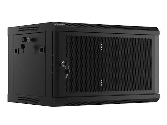 Lanberg Επιτοίχια Καμπίνα Rack 6U Μαύρο WF01-6406-23B