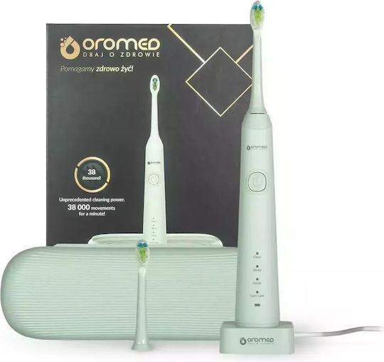 Oromed Oro-sonic Ηλεκτρική Οδοντόβουρτσα Πράσινη - Image 10