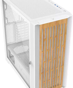 Alternative view of Veteni Woody VT-WOODY-01WH Gaming Midi Tower Κουτί Υπολογιστή με Πλαϊνό Παράθυρο και RGB Φωτισμό Λευκό