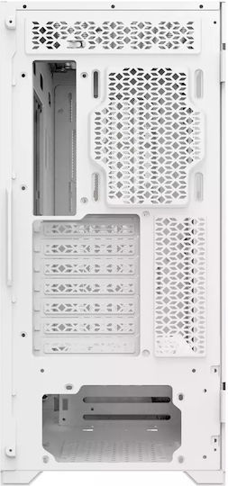 Veteni Woody VT-WOODY-01WH Gaming Midi Tower Κουτί Υπολογιστή με Πλαϊνό Παράθυρο και RGB Φωτισμό Λευκό - Image 12