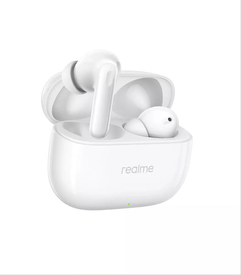 Realme Buds T310 Bluetooth Handsfree Ακουστικά με Αντοχή στον Ιδρώτα και Θήκη Φόρτισης Agile White - Image 3