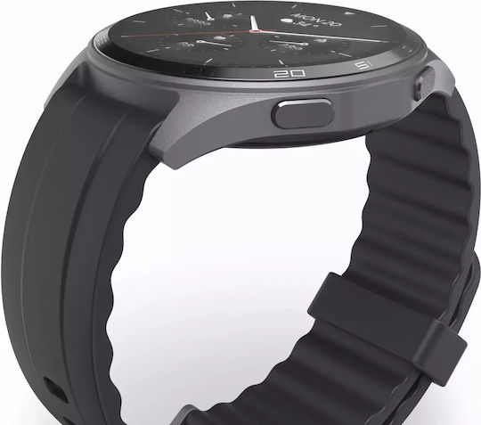 HAMA 7010 46mm Αδιάβροχο Smartwatch με Παλμογράφο (Μαύρο) - Image 3