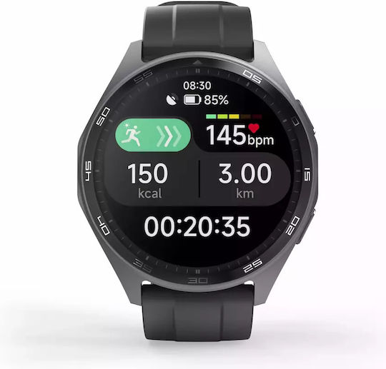 HAMA 7010 46mm Αδιάβροχο Smartwatch με Παλμογράφο (Μαύρο) - Image 4