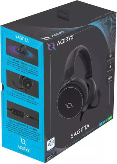 Aqirys Sagitta Over Ear Gaming Headset με σύνδεση 3.5mm / USB - Image 2