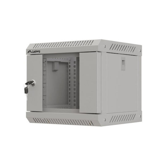 Lanberg Επιτοίχια Καμπίνα Rack 4U Γκρι WF11-3304-10S
