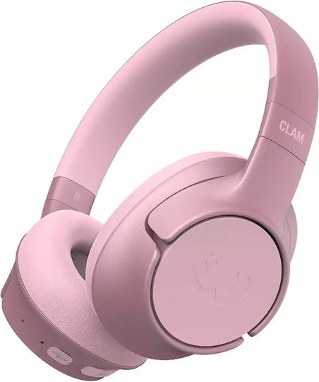 Fresh 'n Rebel Clam Fuse Ασύρματα / Ενσύρματα Over Ear Ακουστικά με 45 ώρες Λειτουργίας Pastel Pink