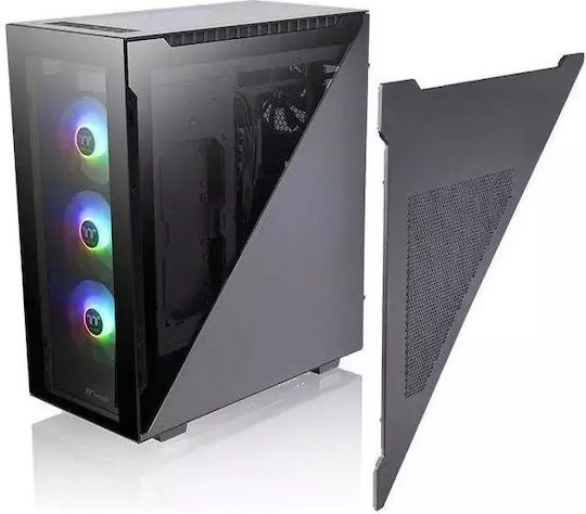 Thermaltake Divider 500 TG ARGB Gaming Midi Tower Κουτί Υπολογιστή με Πλαϊνό Παράθυρο Μαύρο - Image 8