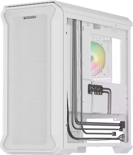 Genesis Irid 503 Gaming Micro Tower Κουτί Υπολογιστή με Πλαϊνό Παράθυρο Λευκό - Image 3