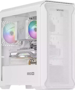 Genesis Irid 503 Gaming Micro Tower Κουτί Υπολογιστή με Πλαϊνό Παράθυρο Λευκό